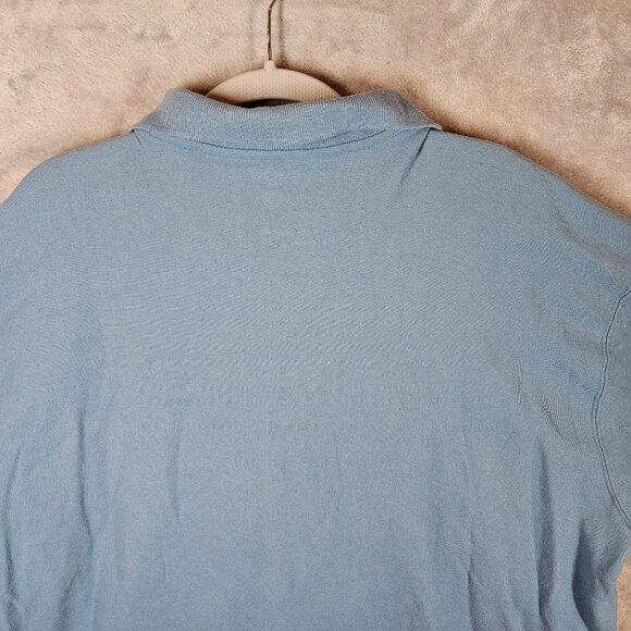 Carhartt Mens Polo Shirt 2XL Blue 100% Cotton Short Sleeve Classic Fit Casual - Picture 9 of 13